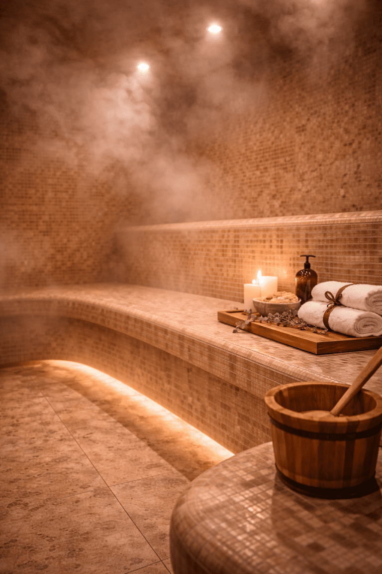 steam room benefits for skin circulation and muscle recovery