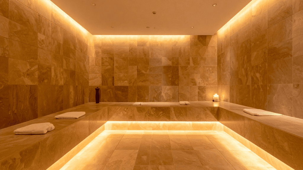 steam room benefits wellness routine home spa recovery"