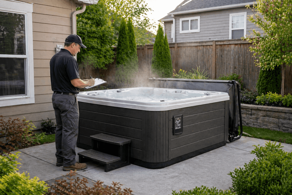  professional hot tub setup installation cost comparison