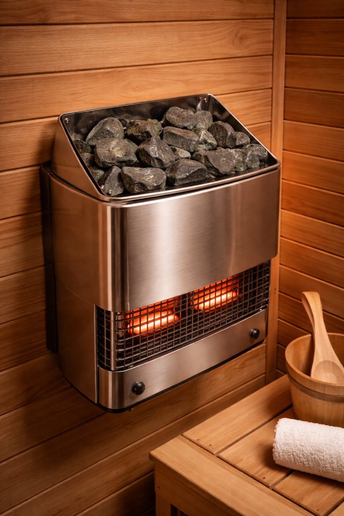 wall mounted vs floor sauna heaters