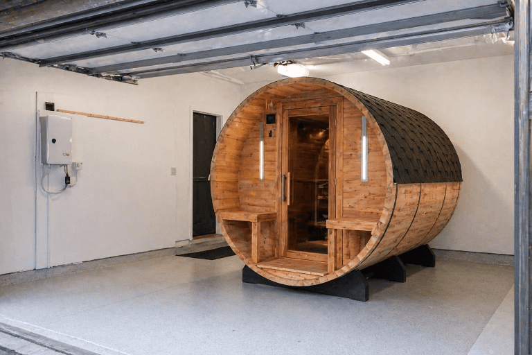 can you put a sauna in a garage