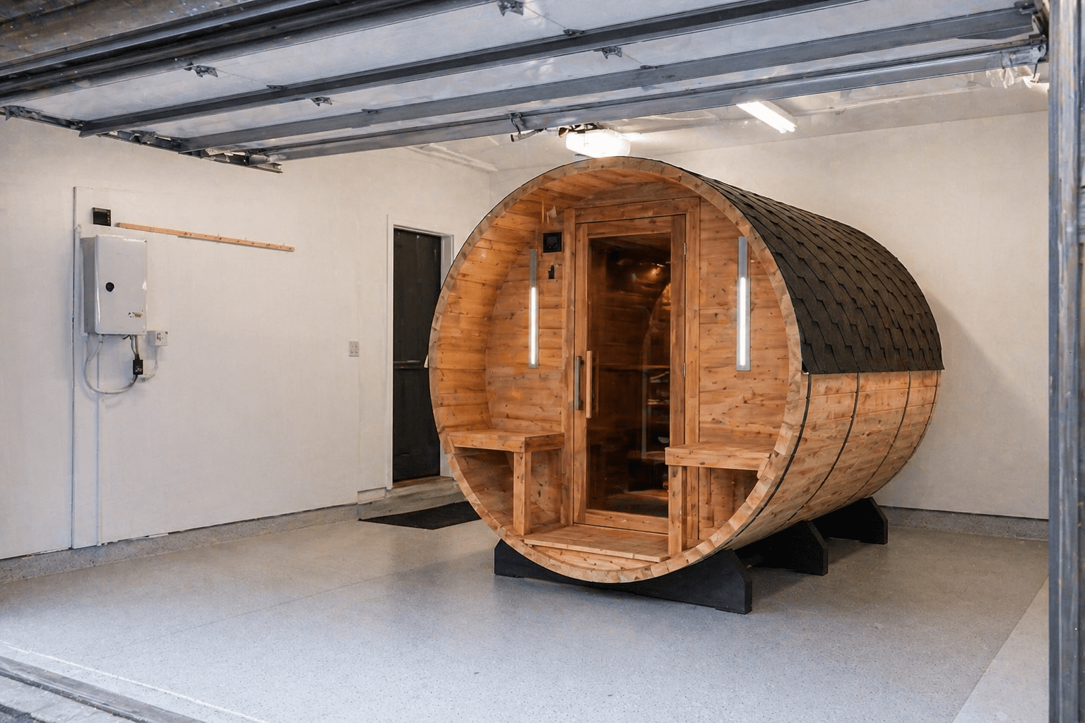 can you put a sauna in a garage