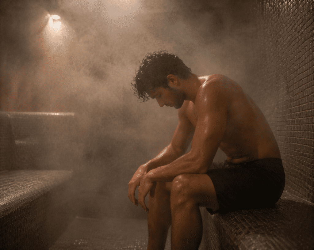  steam room muscle recovery after workout
