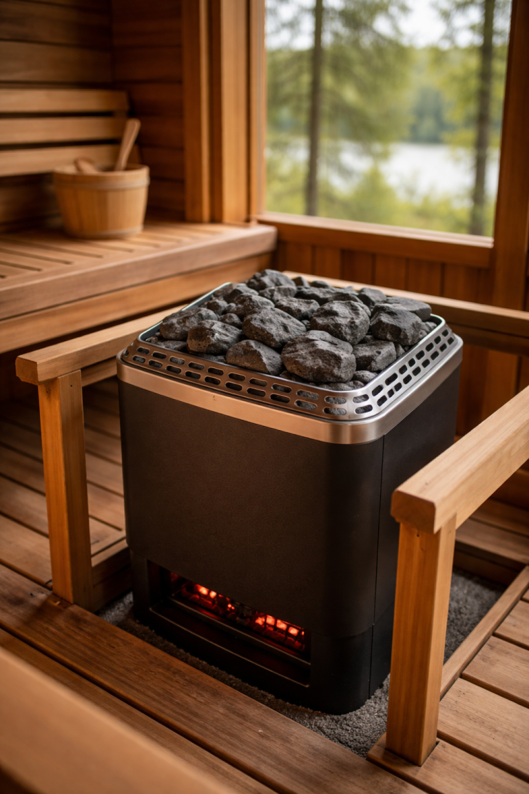 outdoor sauna heater