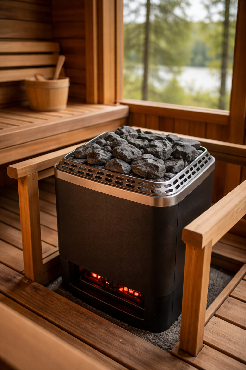 outdoor sauna heater