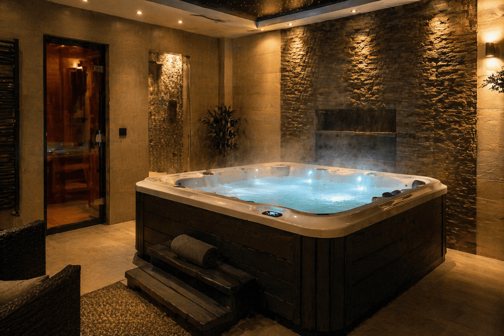 indoor hot tub installation  comparison