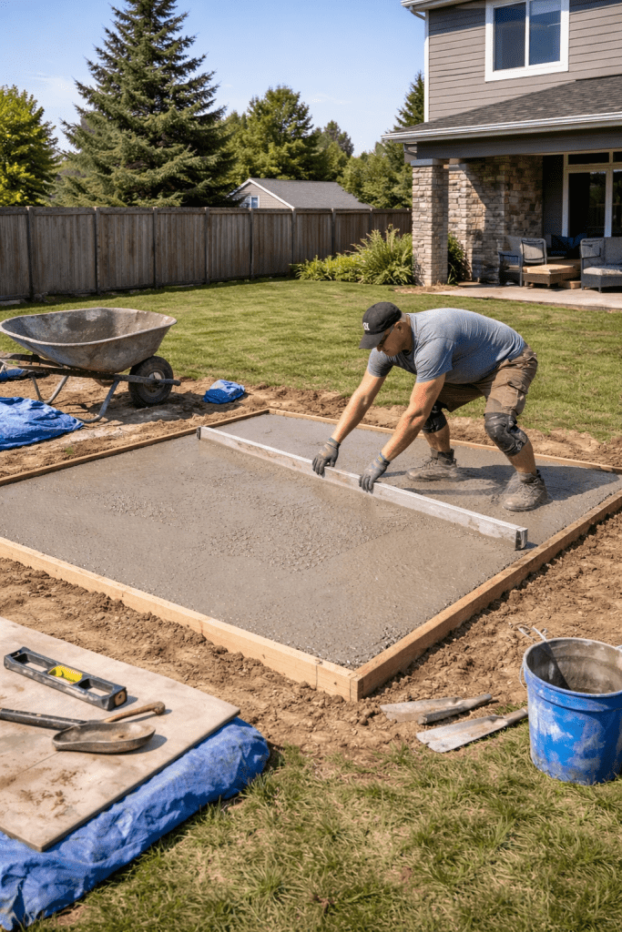  hot tub installation timeline steps in backyard