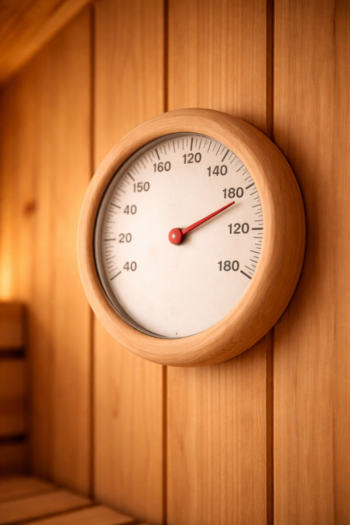  sauna heat  to 180°F?  timer in sauna 