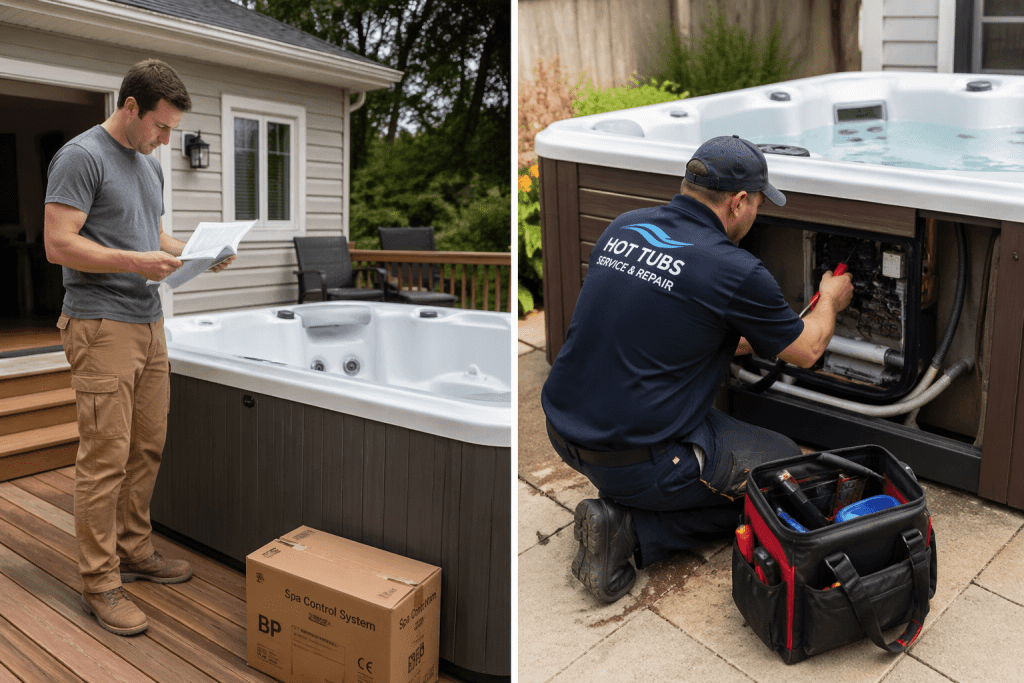 DIY vs professional hot tub setup