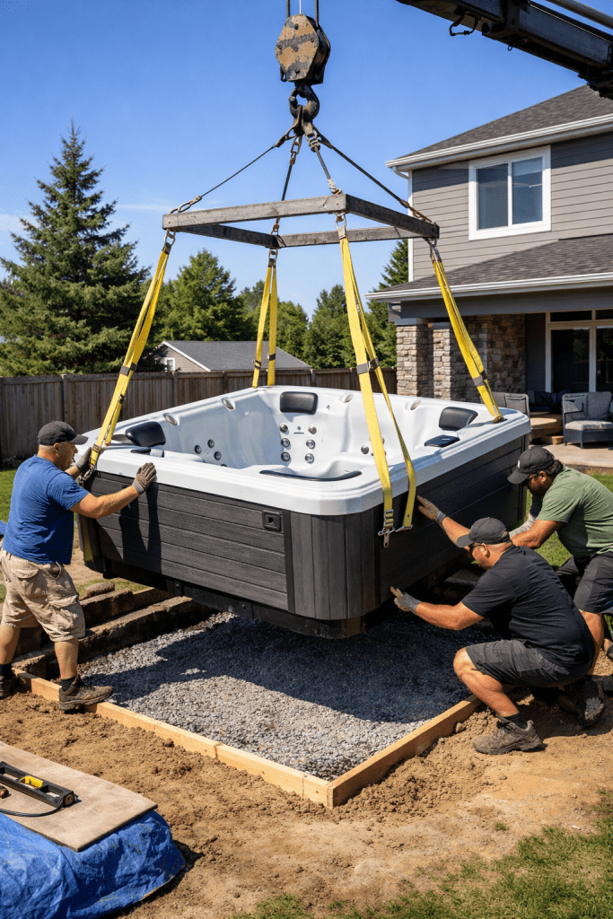 hot tub installation timeline