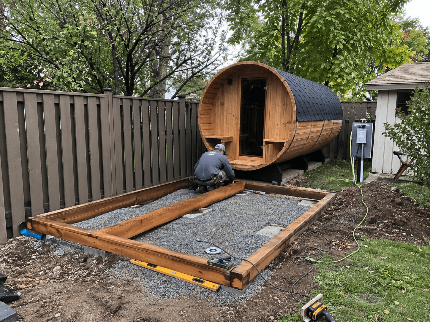 cost to install an outdoor sauna in the USA