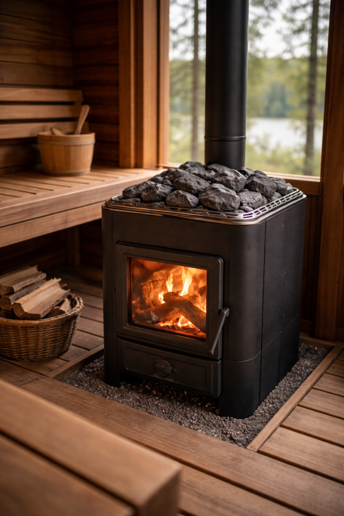 outdoor sauna heater