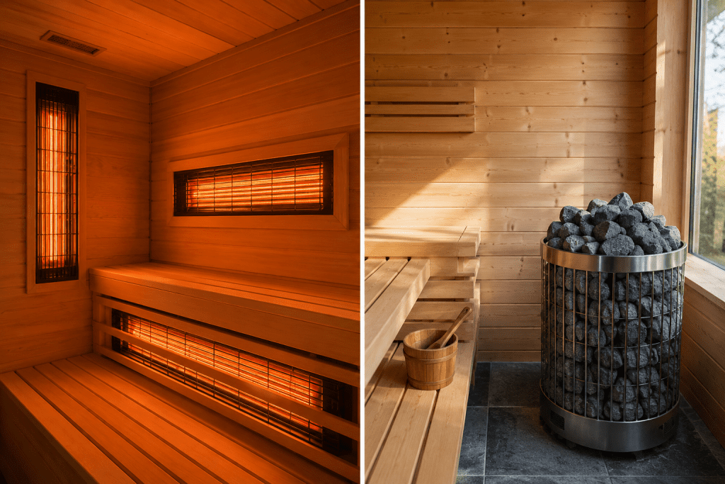 do infrared saunas get as hot as traditional saunas 