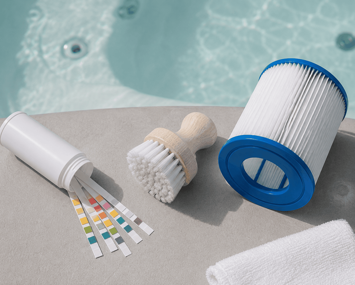 hot tub cleaning schedule