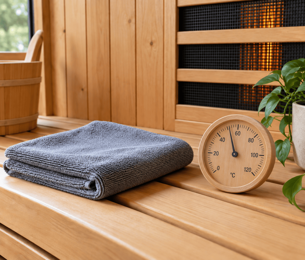 infrared panel sauna with accessories