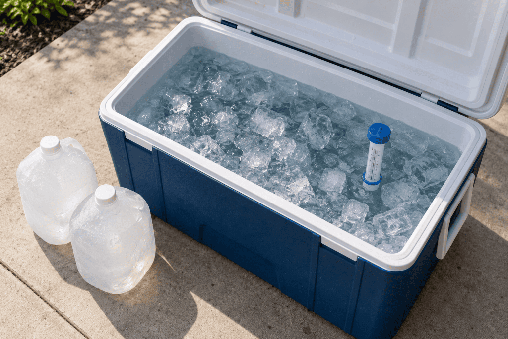 cheap DIY ice bath